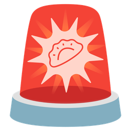 police car light and dumpling