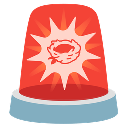 police car light and empty nest