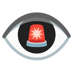 police car light and eye