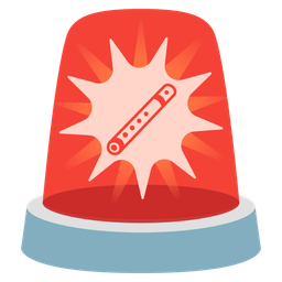 police car light and flute