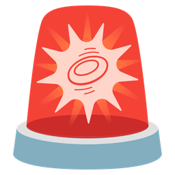 police car light and flying disc