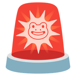 police car light and frog