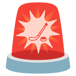 police car light and ice hockey