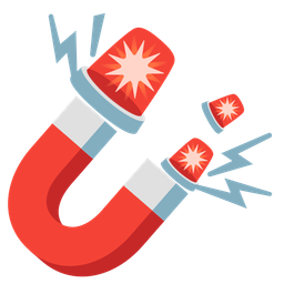 police car light and magnet