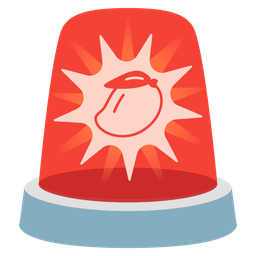 police car light and mango