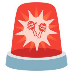 police car light and maracas