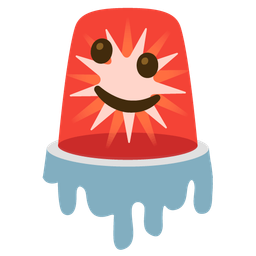 Police car light and Melting face