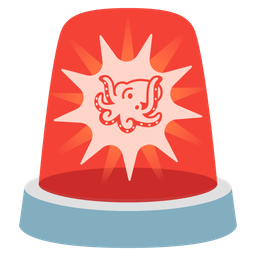 police car light and octopus