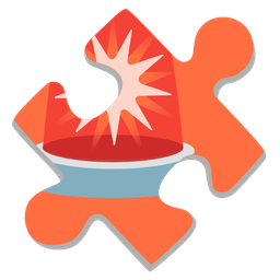 police car light and puzzle piece