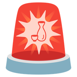 police car light and sake