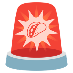 police car light and taco