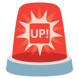 police car light and UP! button