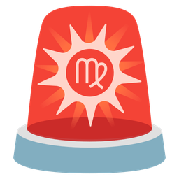 police car light and Virgo