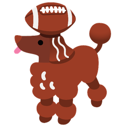 poodle and american football