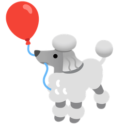 Poodle and Balloon
