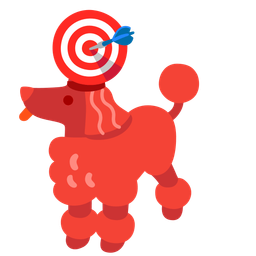 Poodle and Bullseye