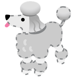 Poodle and Dotted line face