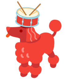Poodle and Drum