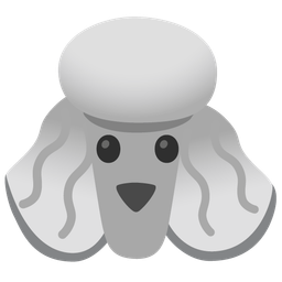 Poodle and Face without mouth