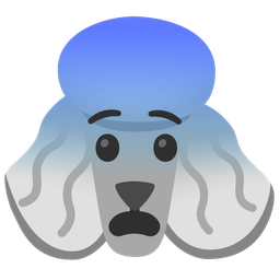 Poodle and Fearful face