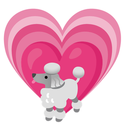 Poodle and Growing heart