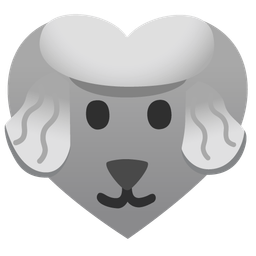 Poodle and Heart suit