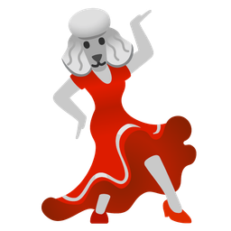 Poodle and High-heeled shoe