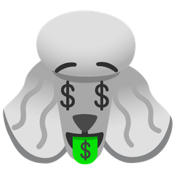 Poodle and Money-mouth face