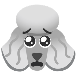Poodle and Pleading face