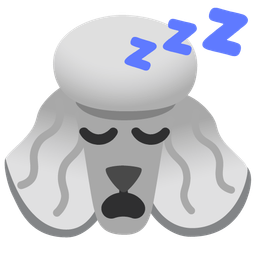 Poodle and Sleeping face