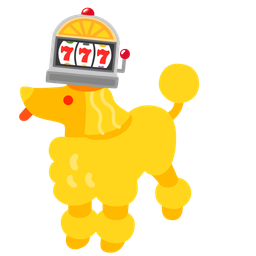 Poodle and Slot machine