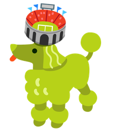 Poodle and Stadium