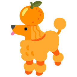 Poodle and Tangerine