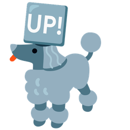 Poodle and UP! button
