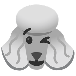 Poodle and Winking face