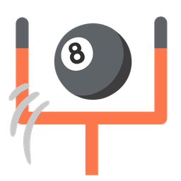 pool 8 ball and american football