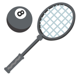 pool 8 ball and badminton