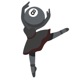 pool 8 ball and ballet shoes