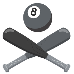 pool 8 ball and baseball