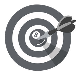 pool 8 ball and bow and arrow