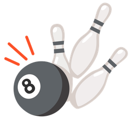 pool 8 ball and bowling