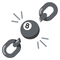 pool 8 ball and chains