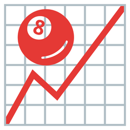 pool 8 ball and chart increasing