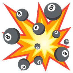 pool 8 ball and collision