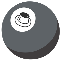 pool 8 ball and custard