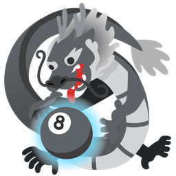pool 8 ball and dragon