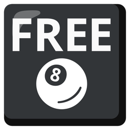 pool 8 ball and FREE button