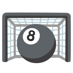 pool 8 ball and goal net