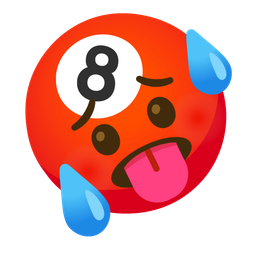 pool 8 ball and hot face