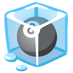 pool 8 ball and ice